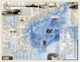 National Geographic - Shipwrecks of the Northeast Map Laminated Poster Kunstdrucke von National Geographic
