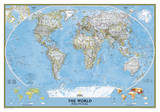 National Geographic - World Classic Map Laminated Poster Posters by National Geographic