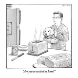 "Are you as excited as I am?"  - New Yorker Cartoon Premium Giclee Print by Harry Bliss