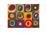 Colour Study - Squares And Concentric Circles Posters by Wassily Kandinsky