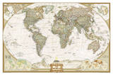 National Geographic - World Executive Map Laminated Poster Prints by National Geographic