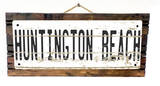 Huntington Beach Vintage Wood Sign
