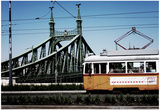 Train on Seven Bridges Budapest Hungary Prints