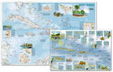 National Geographic - West Indies Traveler Map , Two-Sided Laminated Poster Posters by National Geographic