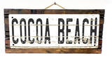 Cocoa Beach Vintage Wood Sign