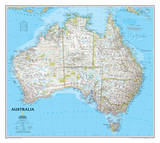 National Geographic - Australia Classic Map Laminated Poster Print by National Geographic