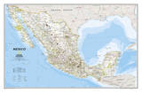 National Geographic - Mexico Classic Map Laminated Poster Posters par National Geographic