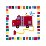 Camion de pompier Posters par Sophie Harding
