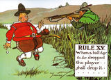 Rules of Golf - Rule XV Poster par Charles Crombie