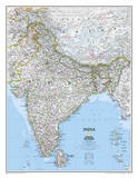 National Geographic - India Classic Map Laminated Poster Photo by National Geographic