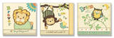 Lion, Monkey, Owl Inspiration Kids Trio Wood Sign