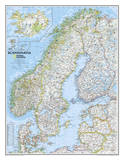 National Geographic - Scandinavia Classic Map Laminated Poster Print by National Geographic