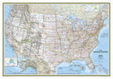 National Geographic - United States Classic Map Laminated Poster Posters par National Geographic