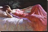 Leisure Time Stretched Canvas Print by Chujian Ou