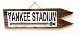 Yankee Stadium Vintage Wood Sign