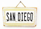 San Diego Vintage Wood Sign