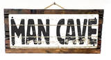Man Cave Vintage Wood Sign
