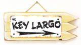 Key Largo Rusted Wood Sign