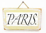 Paris Vintage Wood Sign