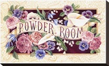 Powder Room Stretched Canvas Print by Karen Avery