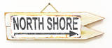 North Shore Rusted Wood Sign