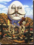 Humpty Dumpty Stretched Canvas Print by Gregory Truett Smith