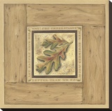 Feuille dans cadre Reproduction transférée sur toile par Constance Lael