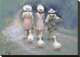 Three Plus Three Stretched Canvas Print by Richard Judson Zolan