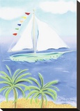 Sail On Stretched Canvas Print by Dona Turner