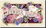 Powder Room Reproduction transférée sur toile par Karen Avery