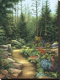 Rock Garden Stretched Canvas Print by Lene Alston Casey