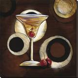 Manhattan Cocktail Stretched Canvas Print by Susan Osborne