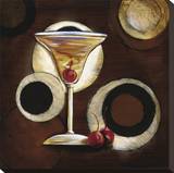 Manhattan Cocktail Stretched Canvas Print by Susan Osborne