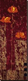Contemporary Crimson II Stretched Canvas Print by Isabelle Maysonnave