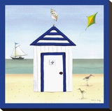 Beach House 4 Stretched Canvas Print by Katharine Gracey