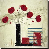 Les Coquelicots II Stretched Canvas Print by Isabelle Maysonnave