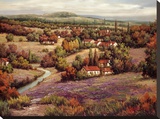 Villagio Distante I Stretched Canvas Print by Lazzara 