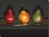 Pear Audition Stretched Canvas Print by J. Alex Potter