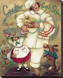 Cookies Family Style Stretched Canvas Print by Linda Carter Holman