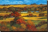 Land of the Midwest Stretched Canvas Print by Kairong Liu
