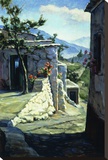 Pueblo De La Colina Stretched Canvas Print by J. Chris Morel
