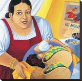 Ven A Comer Stretched Canvas Print by Frank Ybarra