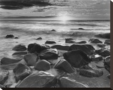 Winter Sunrise Montauk Coast Reproduction transférée sur toile par Richard Nowicki