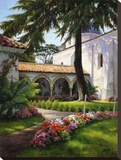 Under The Big Tree Stretched Canvas Print by J. Chris Morel