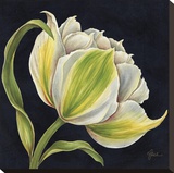 Fleur Blanche Reproduction transférée sur toile par Constance Lael
