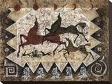 Oglala's Story Stretched Canvas Print by Cecilia Henle