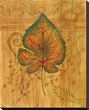 Autumn Leaf II Stretched Canvas Print by Marcia Rahmana
