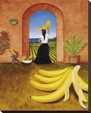 Banana Bandit Stretched Canvas Print by William T. Templeton