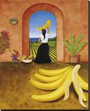 Banana Bandit Stretched Canvas Print by William T. Templeton