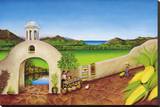 Aqua Fria Tortilla Stretched Canvas Print by William T. Templeton